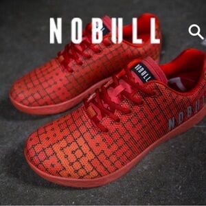 NO BULL Ence Trainer Reddish Orange/Black Sneakers Size:9
